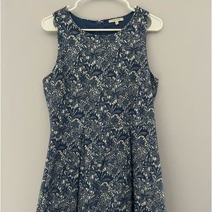 Hawthorne blue pattern dress